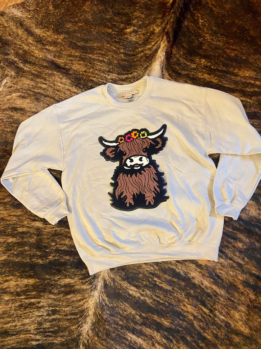 Highlander Chenille Patch Crewneck