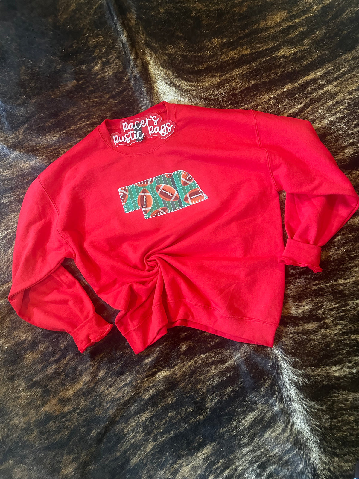 Embroidered NE Football Crew
