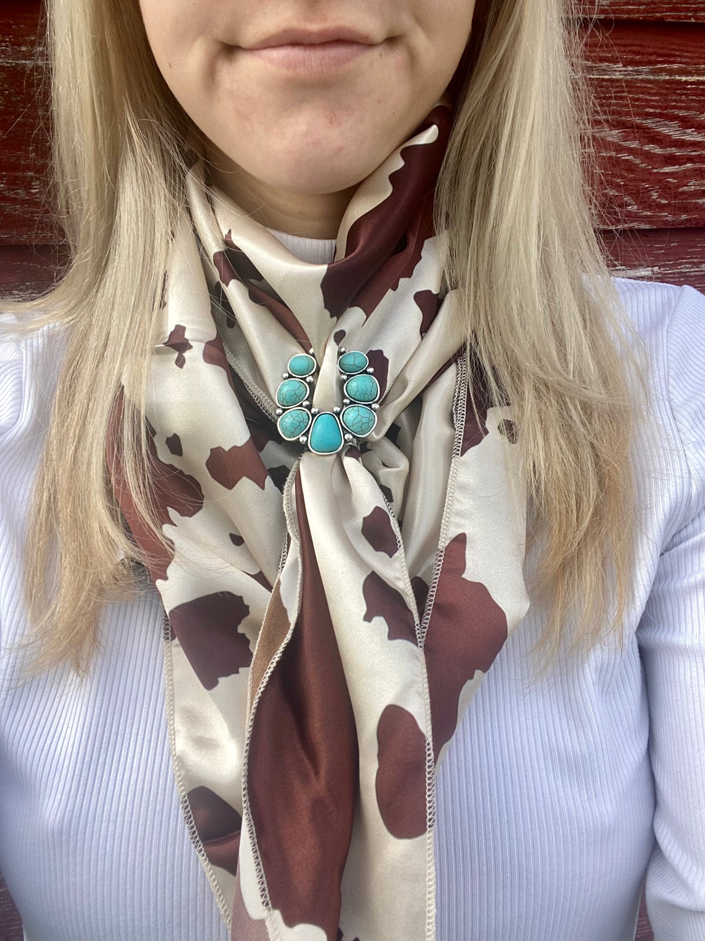 Lucky Turquoise Scarf Slide