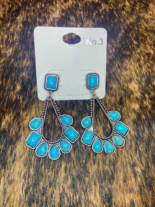 Turquoise Teardrop Earrings